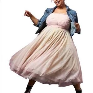 Betsy Johnson rainbow tulle dress from Torrid size 14